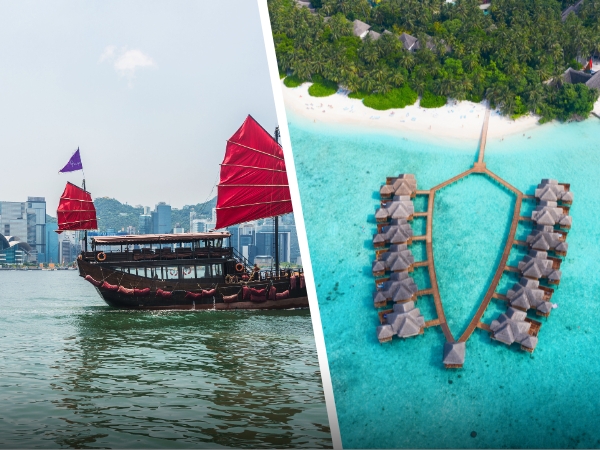 Stunning 7 nights Hong Kong And Maldives