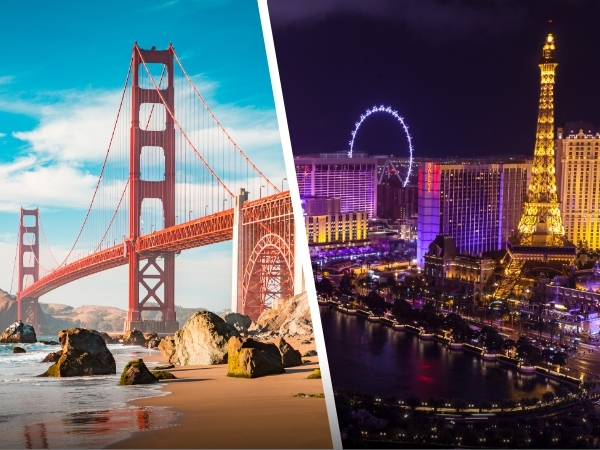 6 Nights Las Vegas and San Francisco