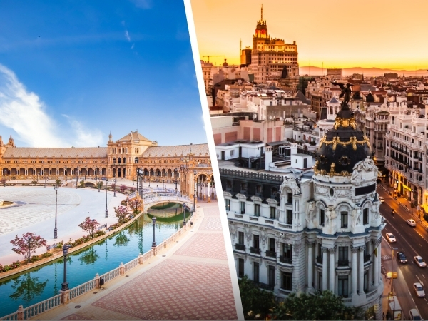 Madrid and Seville Twin Centre with Scenic Train Ride