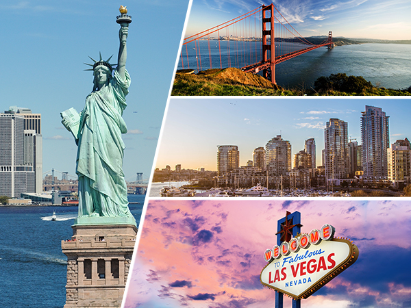 New York, San Francisco, Los Angeles and Las Vegas Multi-City Break